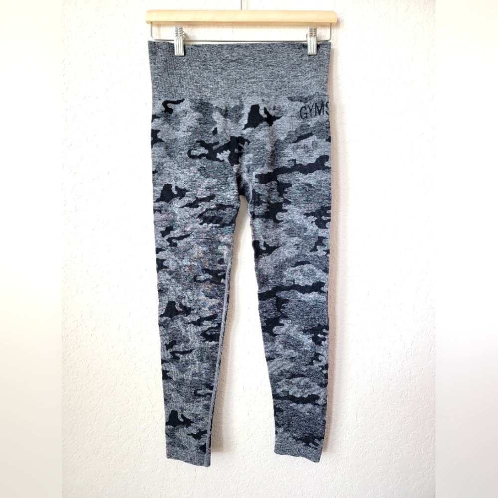Gymshark Black and Gray Performance Leggings